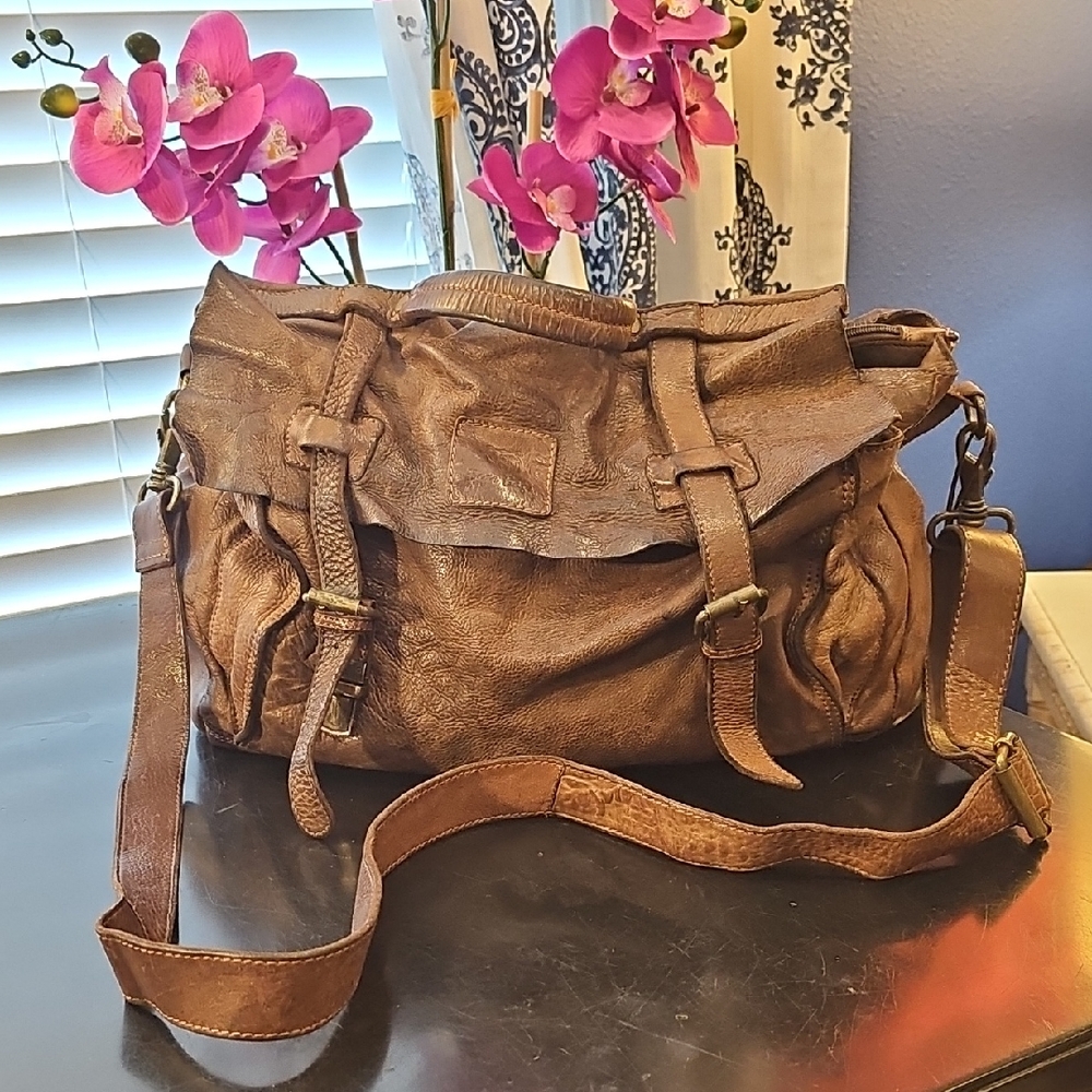Bear Bags Leather Crossbody Bag
